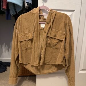 American Eagle Outfitters Tan Utility Jacket